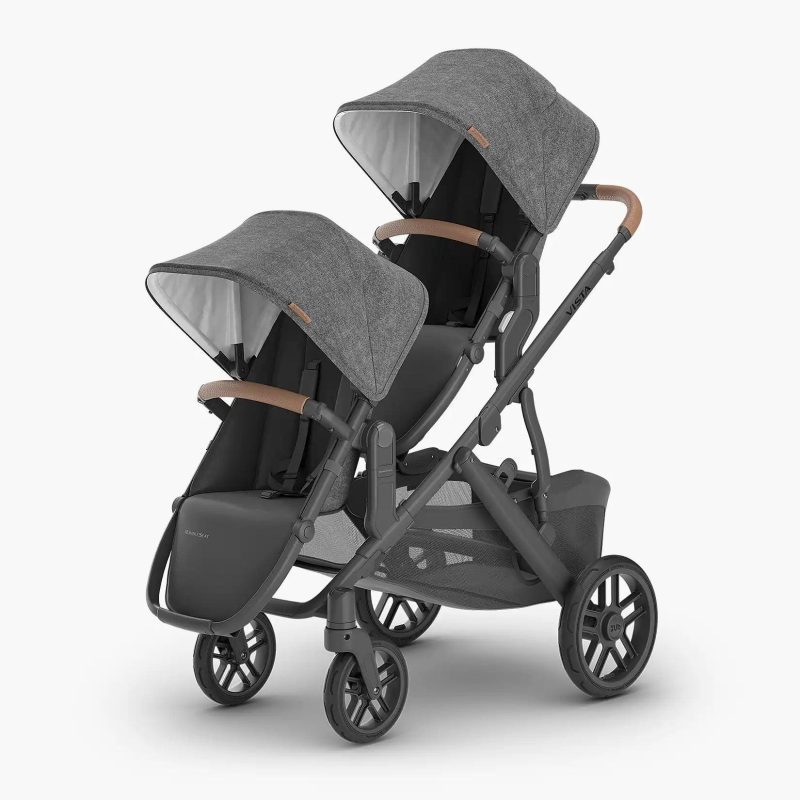 uppababy rumbleseat v2 greyson charcoal melange carbon frame saddle leather traveling tikes 2