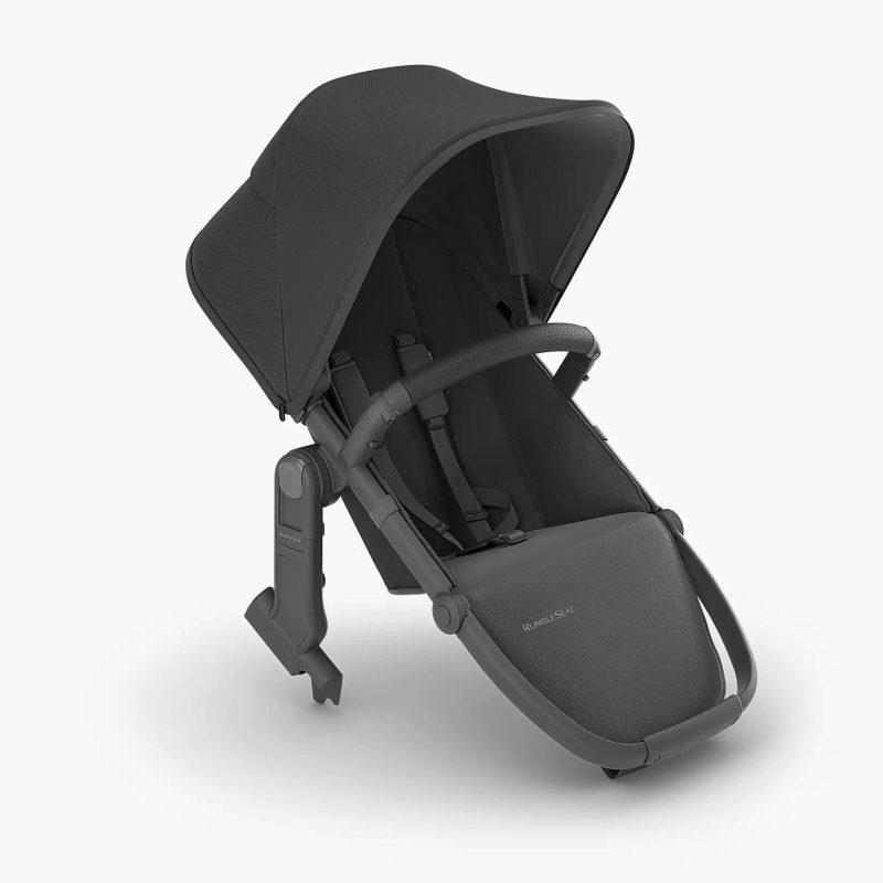 UPPAbaby RumbleSeat V2+ - Jake (Charcoal / Carbon Frame / Black Leather) - Traveling Tikes