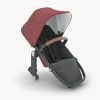 UPPAbaby RumbleSeat V2+ - Lucy (Rosewood Melange / Carbon Frame / Saddle Leather) - Traveling Tikes