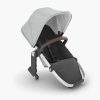 UPPAbaby RumbleSeat V2+ - Stella (Grey Brushed Melange / Silver Frame / Chestnut Leather) - Traveling Tikes