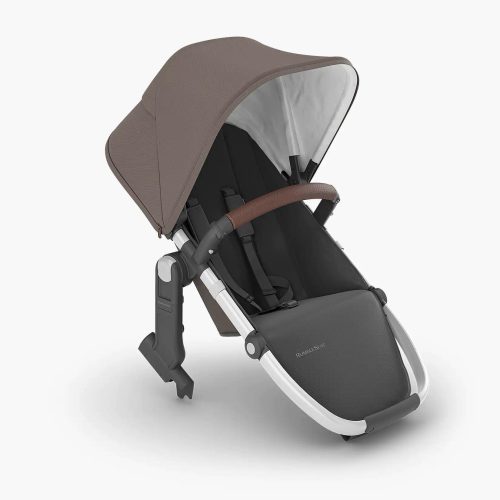 UPPAbaby RumbleSeat V2+ - Theo (Dark Taupe / Silver Frame / Chestnut Leather) - Traveling Tikes