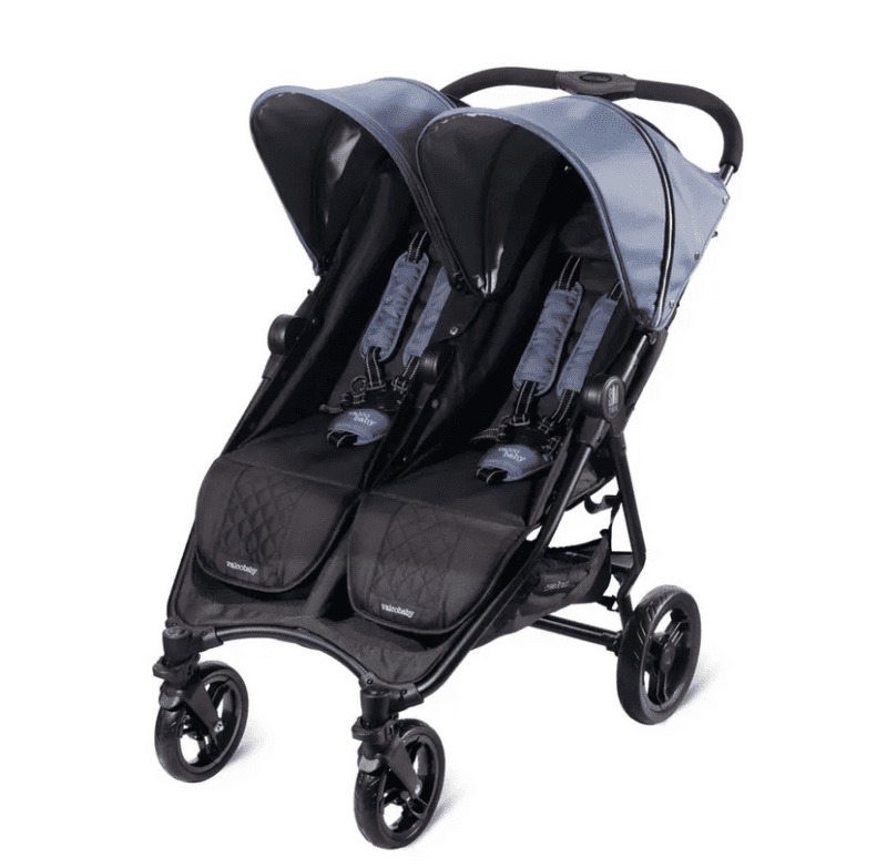 Valco Baby Slim Twin Double Stroller - Glacier - Traveling Tikes