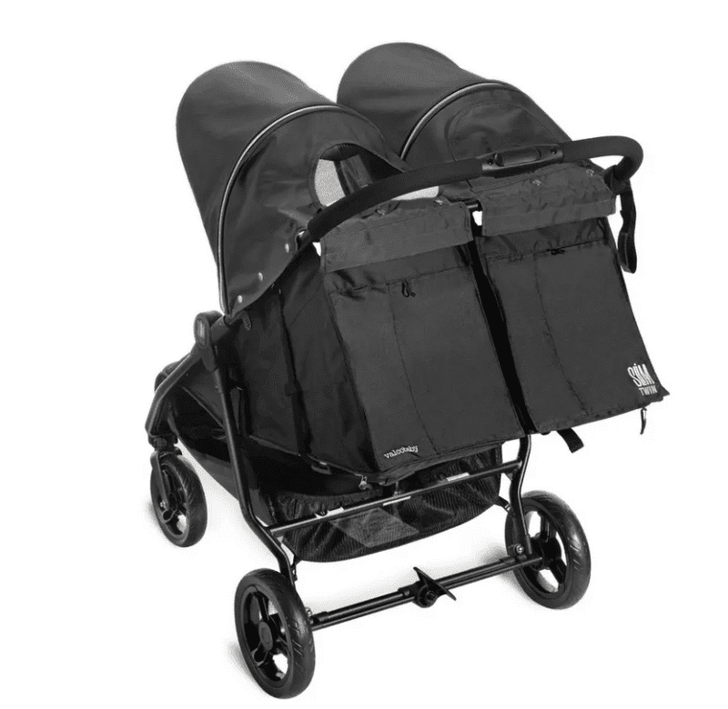 valco baby slim twin double stroller licorice black traveling tikes 3