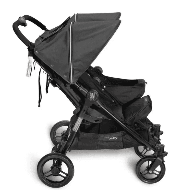 valco baby slim twin double stroller licorice black traveling tikes 7