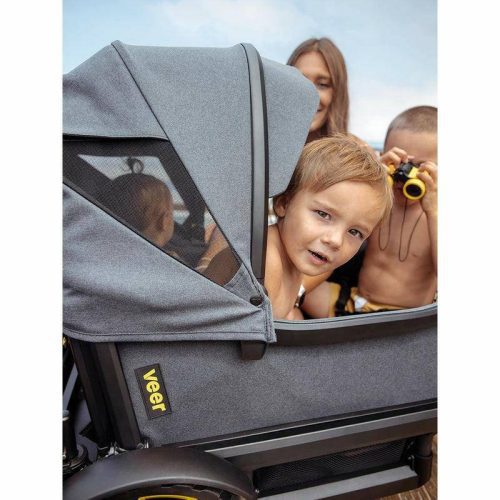 veer cruiser xl 4 seater stroller wagon canopy bundle grey traveling tikes 5