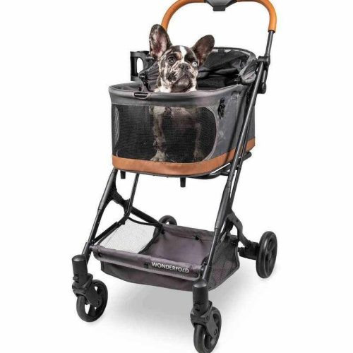 Wonderfold Folding P2 Pet Stroller - Graphite Grey - Traveling Tikes