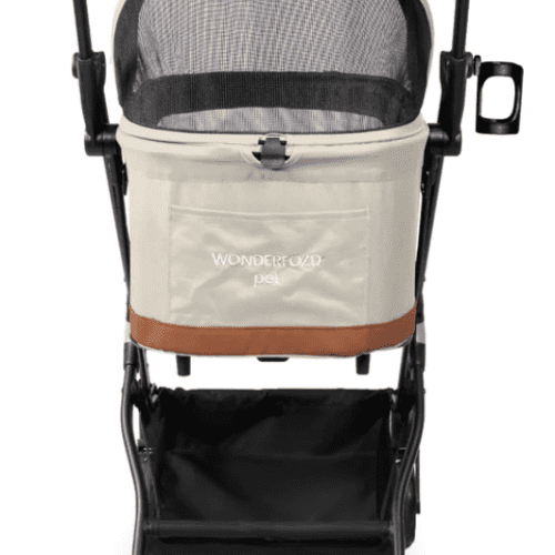 wonderfold folding p2 pet stroller sandy beige traveling tikes 4