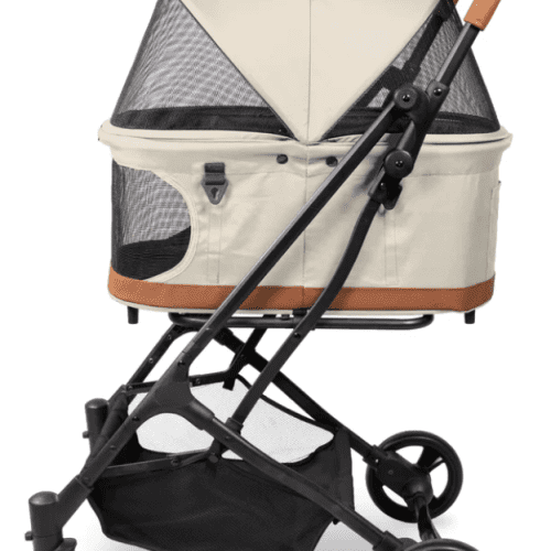 wonderfold folding p2 pet stroller sandy beige traveling tikes 6