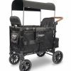 Wonderfold W2 Luxe (W2S 2.0) Multifunctional Double (2 seater) Stroller Wagon - Elite Black Camo - Traveling Tikes