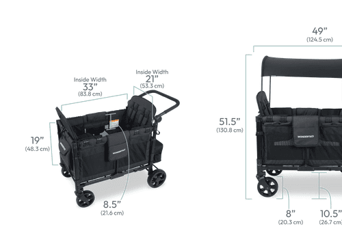 wonderfold w4 elite stroller wagon volcanic black traveling tikes 7 ef950e3c b7b8 4bf9 9373 721f4d2258ca