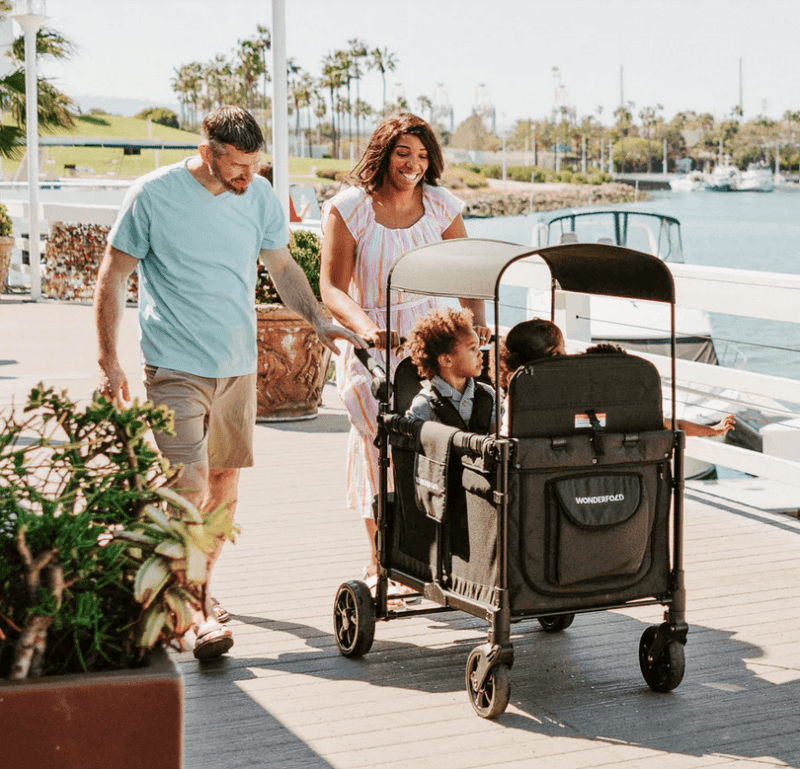 wonderfold w4 elite stroller wagon volcanic black traveling tikes 9 3efe0b85 b7a3 4930 b78e 14f2a5e108fa