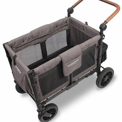 wonderfold w4 luxe w4s 2 0 multifunctional quad 4 seater stroller wagon charcoal grayblack frame traveling tikes 4