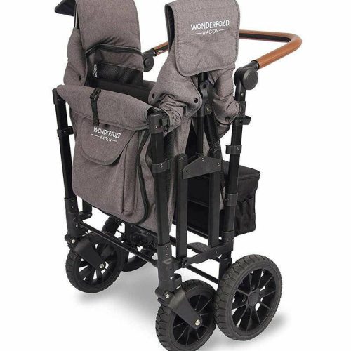 wonderfold w4 luxe w4s 2 0 multifunctional quad 4 seater stroller wagon charcoal grayblack frame traveling tikes 5