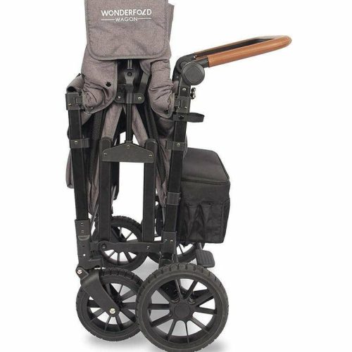 wonderfold w4 luxe w4s 2 0 multifunctional quad 4 seater stroller wagon charcoal grayblack frame traveling tikes 6