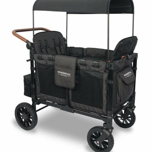 wonderfold w4 luxe w4s 2 0 multifunctional quad 4 seater stroller wagon volcanic black traveling tikes 3