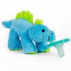 Wubbanub Pacifier-Blue Dino - Traveling Tikes