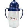 ZoLi BOT 10 oz. Straw Sippy Cup-Navy - Traveling Tikes