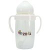 ZoLi BOT 10 oz. Straw Sippy Cup-White - Traveling Tikes