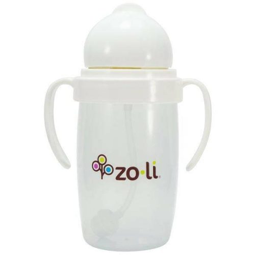 ZoLi BOT 10 oz. Straw Sippy Cup-White - Traveling Tikes