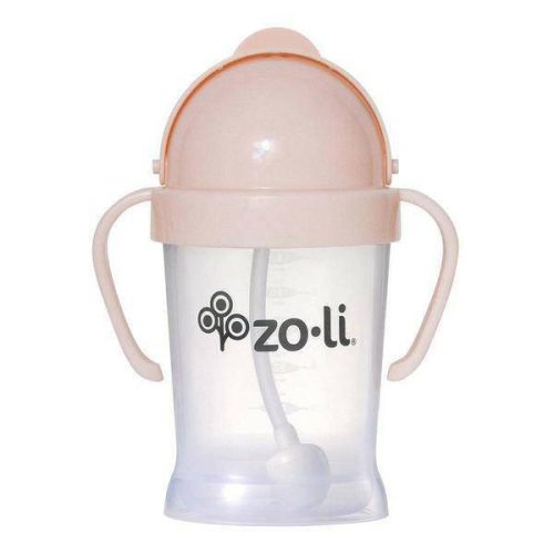 Zoli BOT 6 oz Straw Sippy Cup-Strawberry - Traveling Tikes